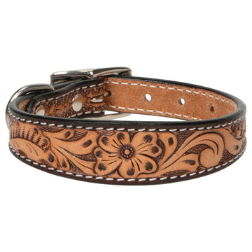 Weaver Leather Floral Tooled Leather Collar