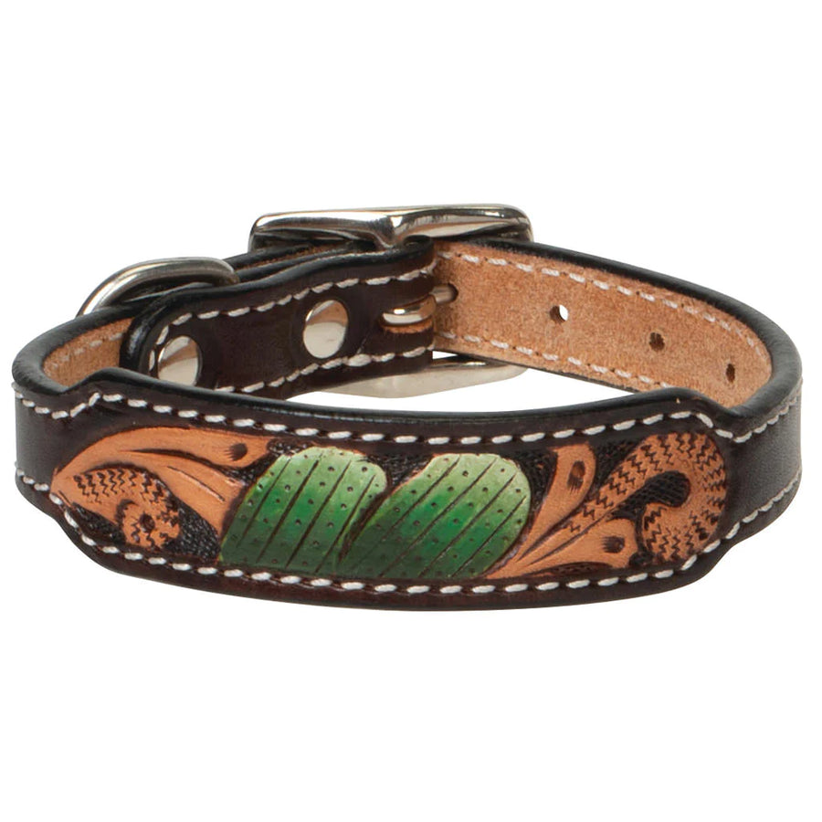 Weaver Leather Painted Cactus Leather Collar