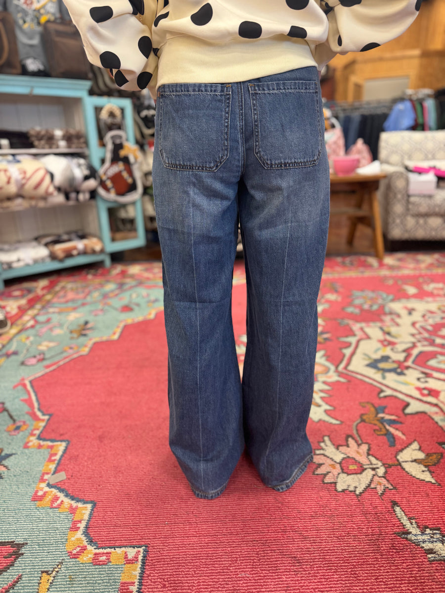 Judy Blue H/R Palazzo Pant