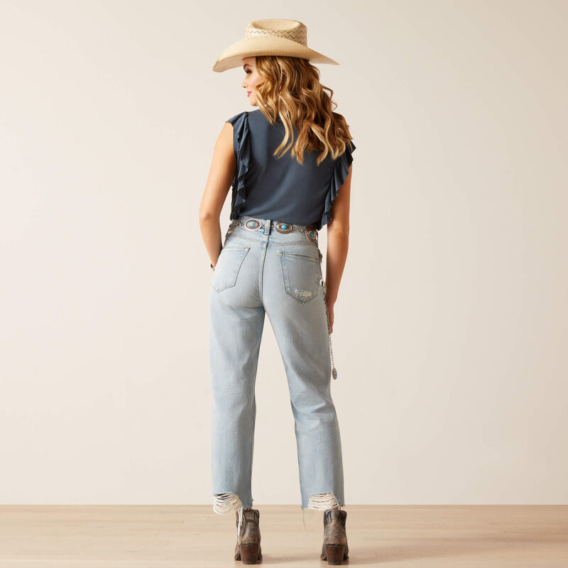 Ariat Ultra High Rise Tomboy Straight Mykonos