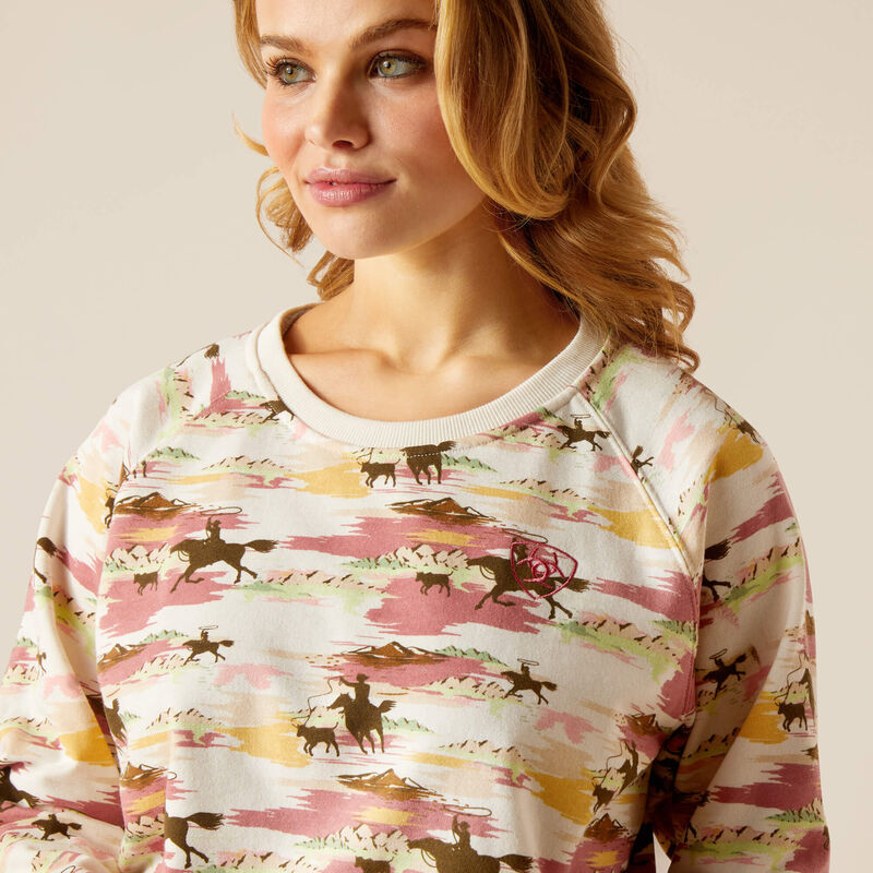 Ariat Hawaiian Print Sweatshirt
