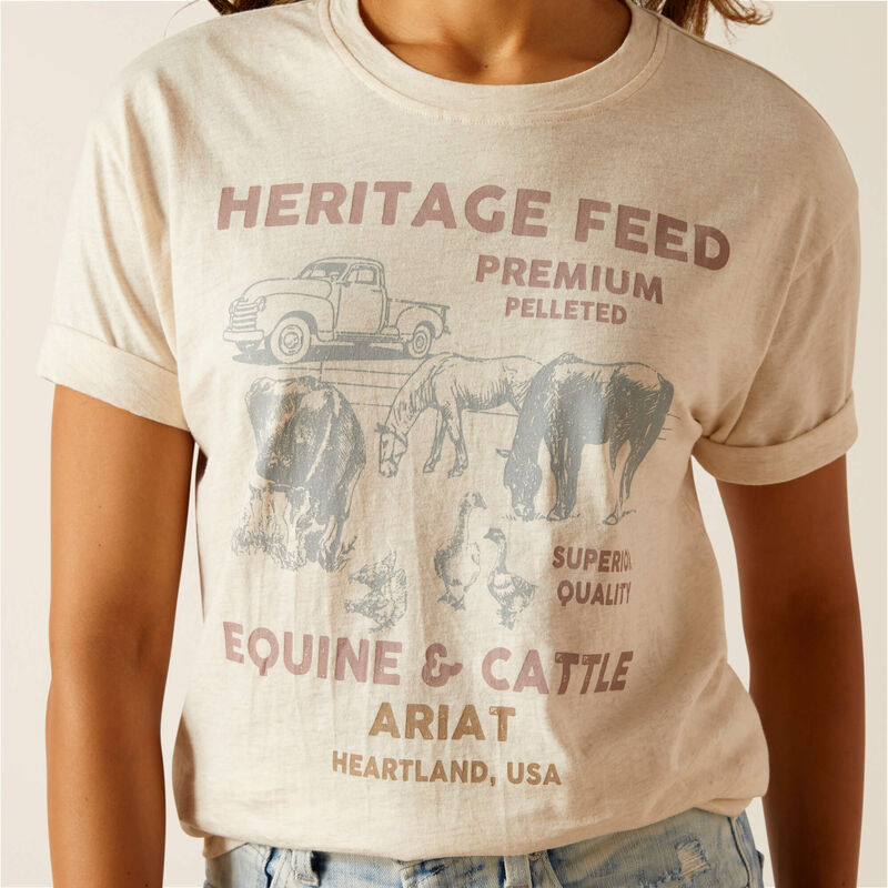 Ariat Feed SS T-Shirt Oatmeal
