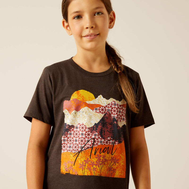 Ariat Girl's Mountain Patterns Tee