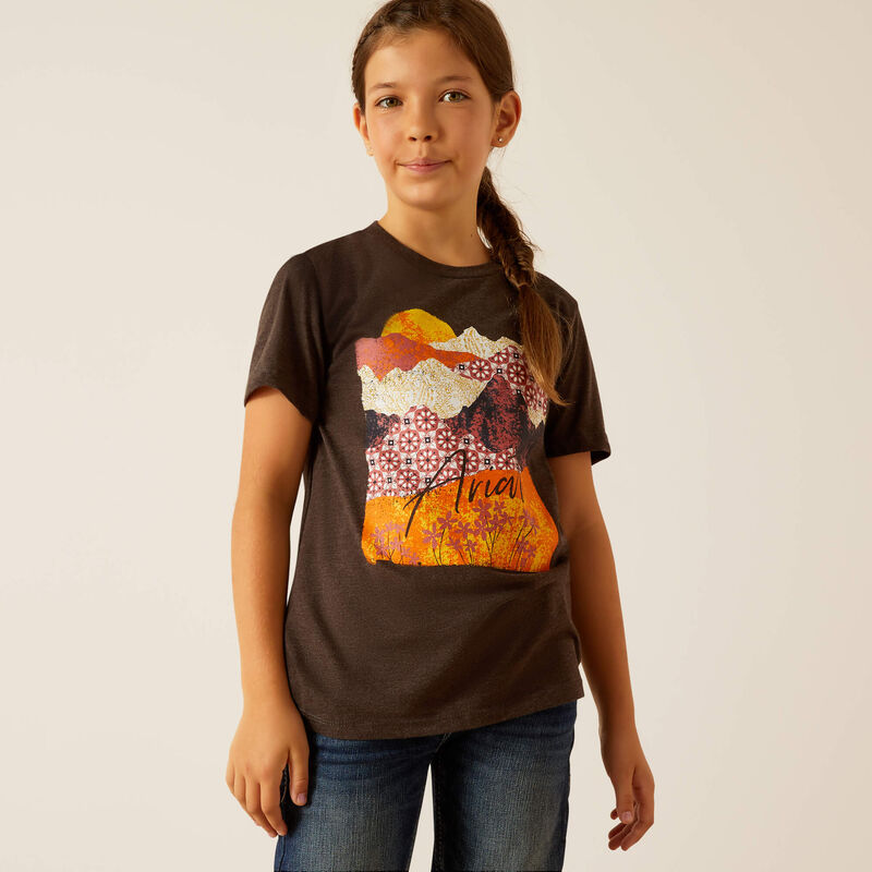 Ariat Girl's Mountain Patterns Tee