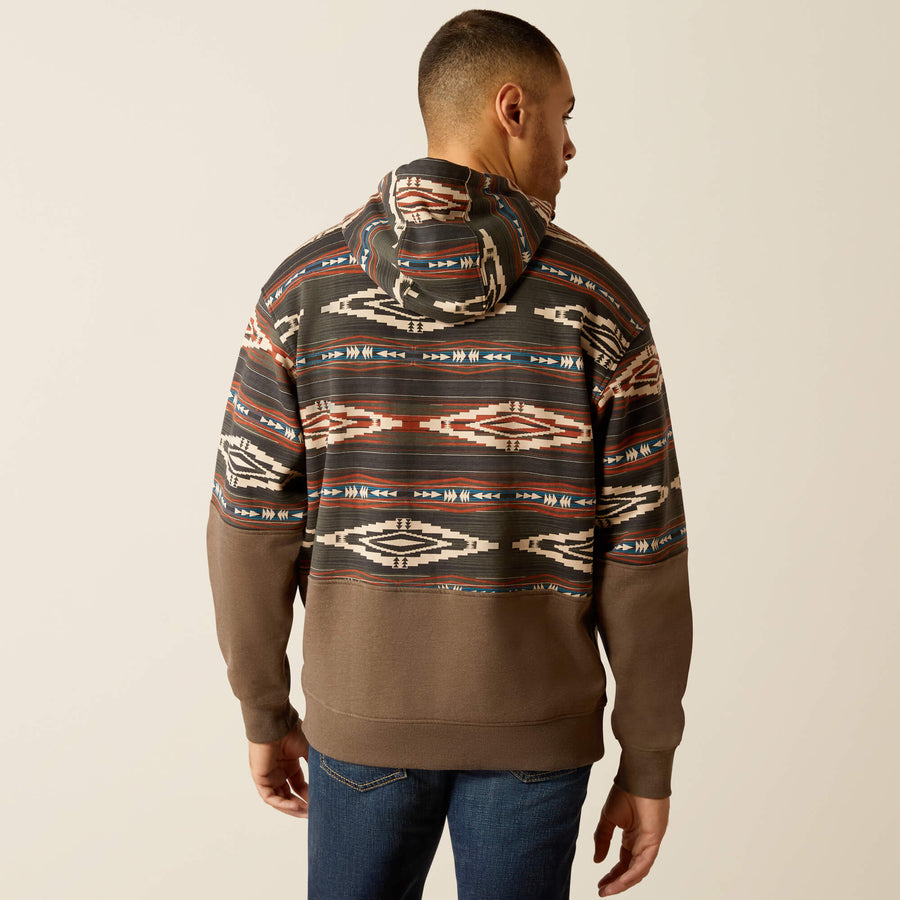 Ariat Men's Color Block Hoodie Brindle