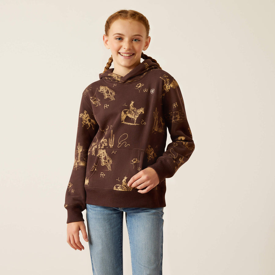 Ariat Girls Ranch Scene Hoodie