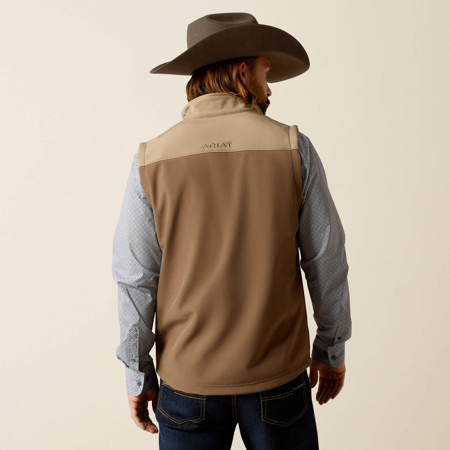 Ariat Men's Wyatt Softshell Vest Brown/Brindle