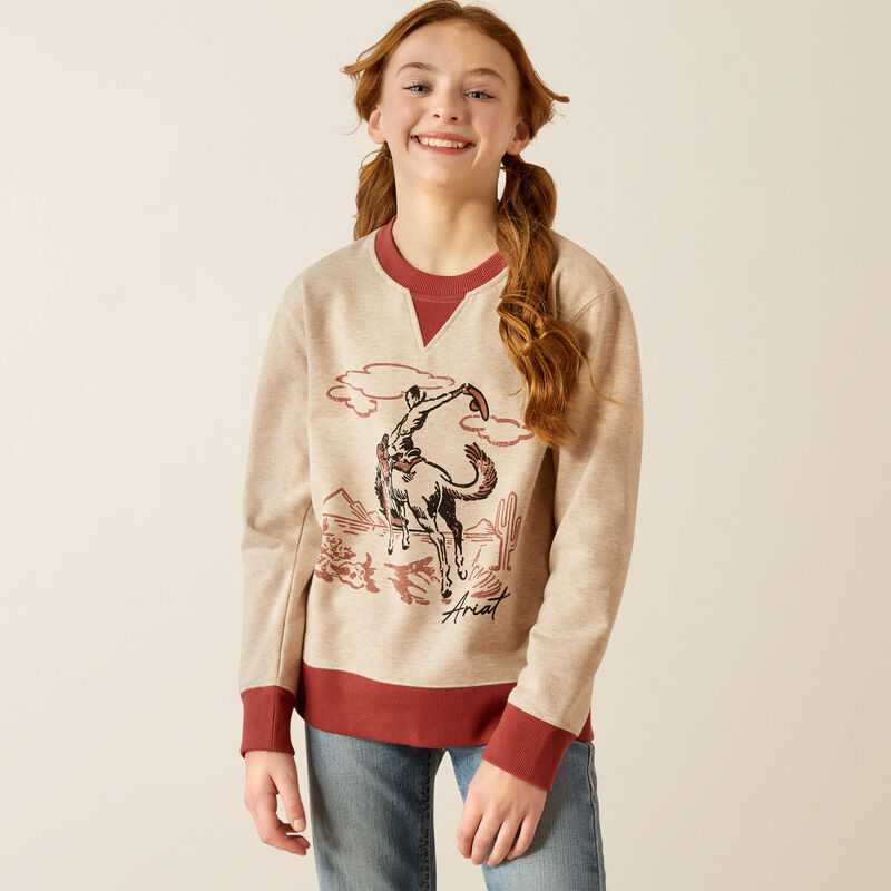 Ariat Girls Bronco Sweatshirt