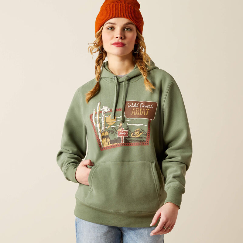 Ariat Women's Route 66 Hoodie Sea Spray