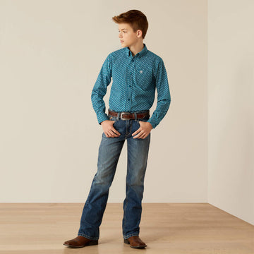 Ariat Boy's Petey Classic L/S Fit Shirt