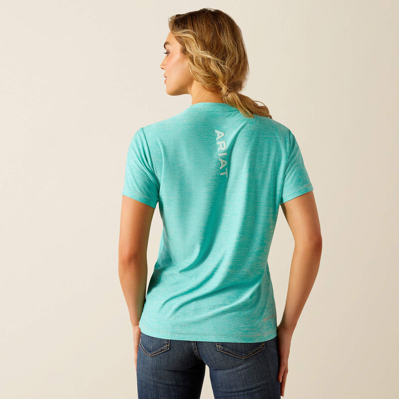 Ariat Women's  Laguna Turquoise Logo Tee