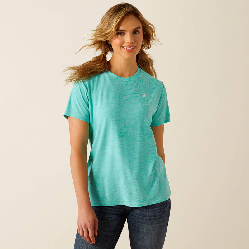 Ariat Women's  Laguna Turquoise Logo Tee