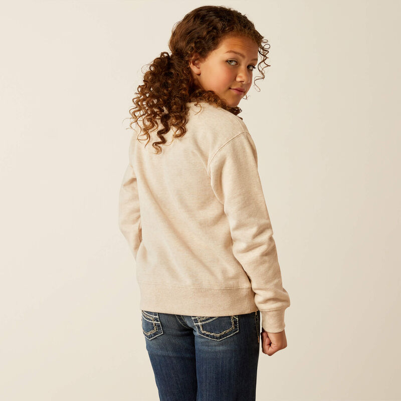 Ariat Girls Original Oatmeal Heather Sweatshirt