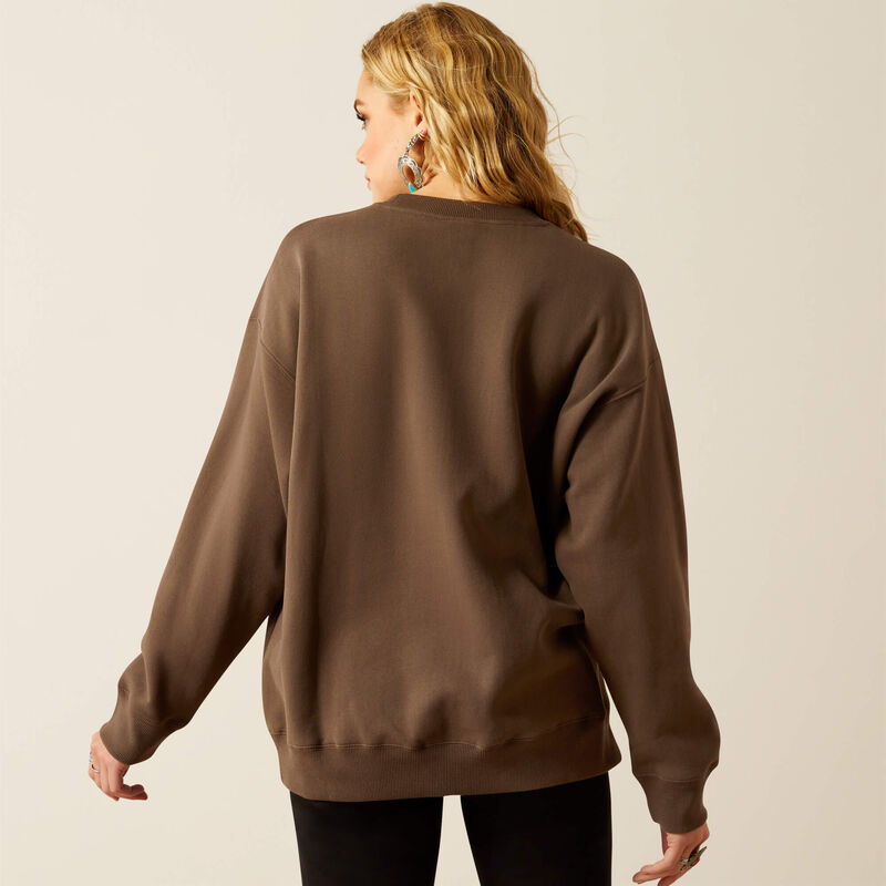 Ariat Women's Banyan Bark Oversized Crewneck Sweatshirt