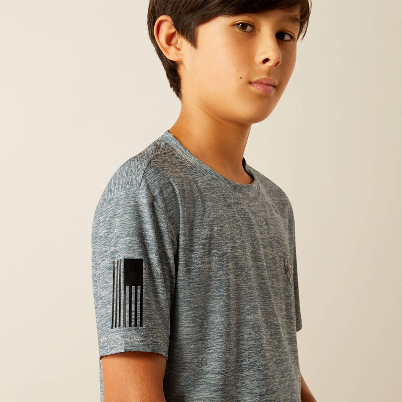 Ariat Boy's Vertical Gradient Charger Tee