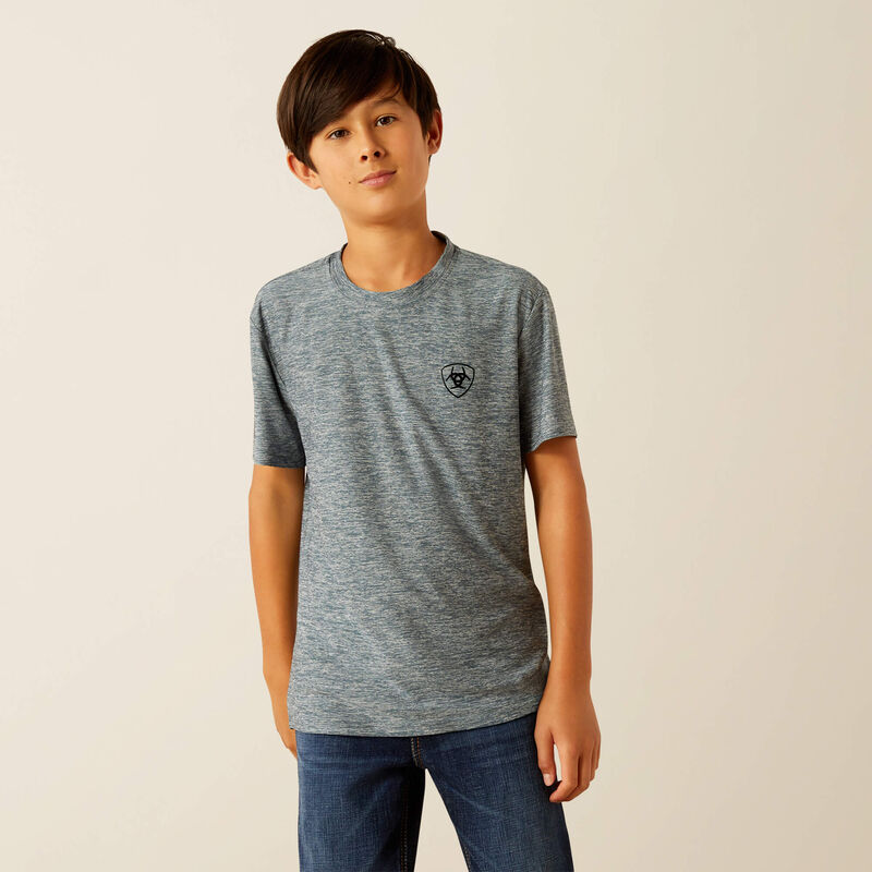 Ariat Boy's Vertical Gradient Charger Tee