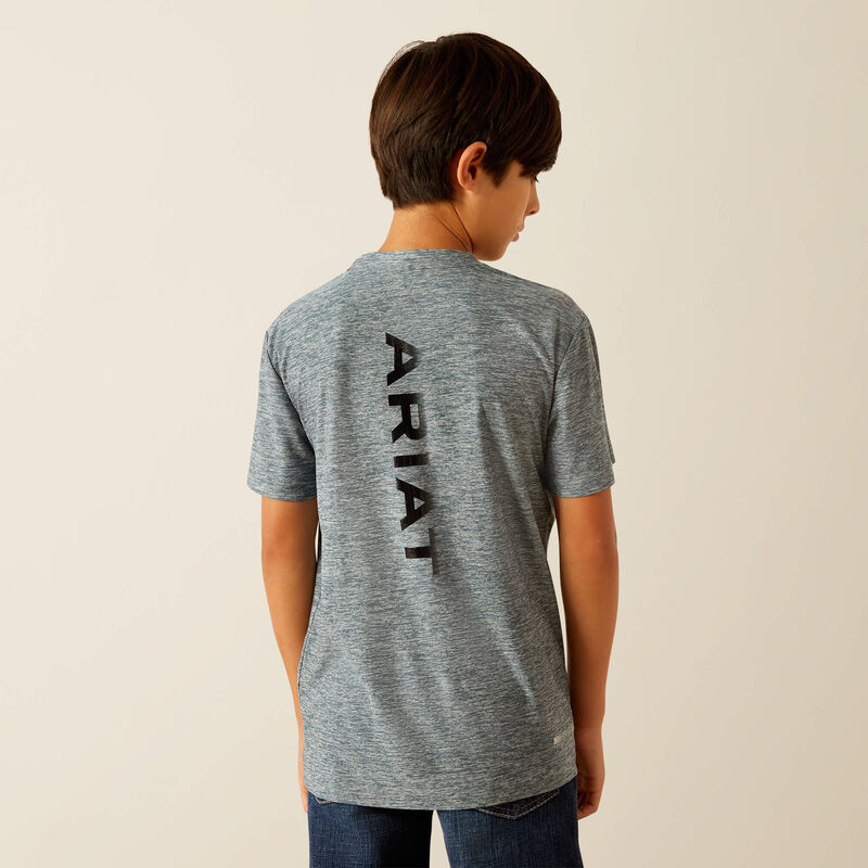 Ariat Boy's Vertical Gradient Charger Tee