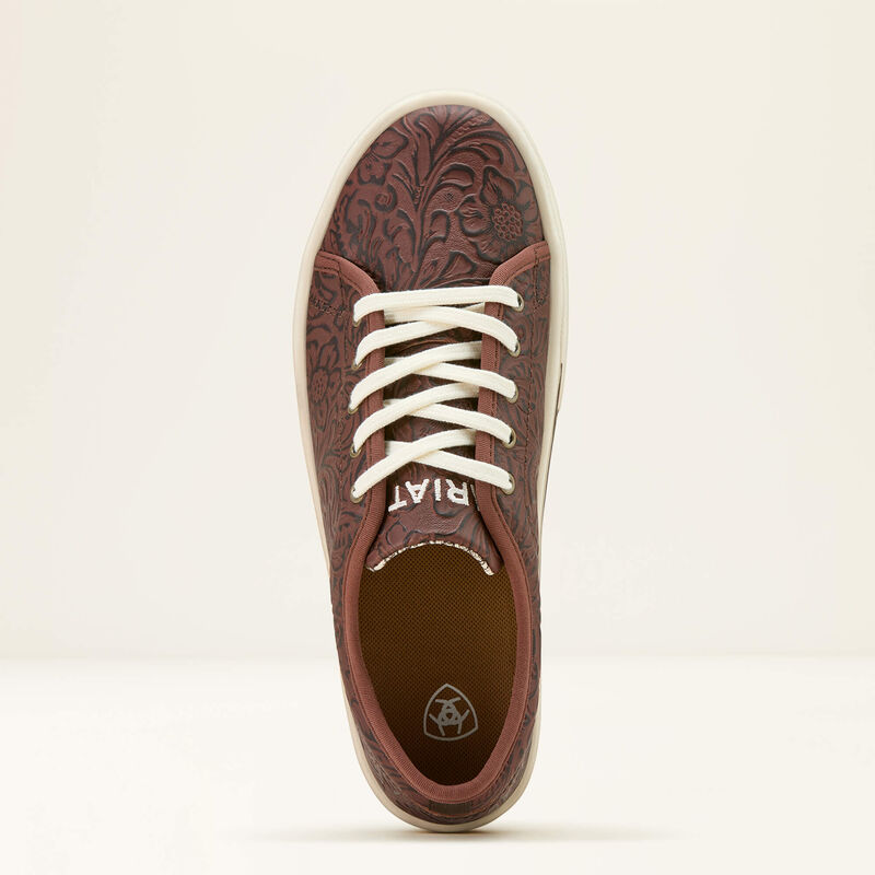 Ariat Women's Skylar Brown Floral Emboss Shoe