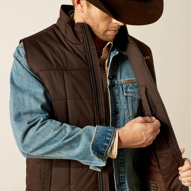 Ariat Men's Crius Insulated Vest Brown