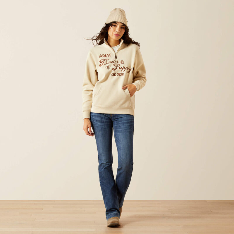 Ariat Denim & Supply 1/2 Zip Sweatshirt