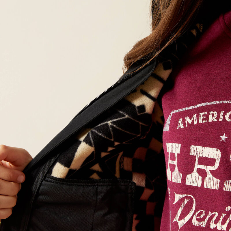 Ariat Girl's Softshell Vest Black Southwest