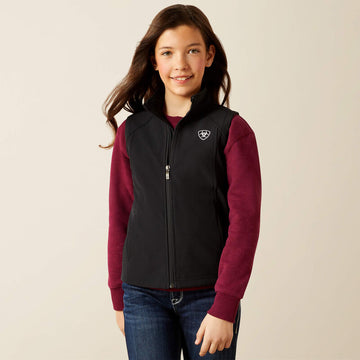 Ariat Girl's Softshell Vest Black Southwest