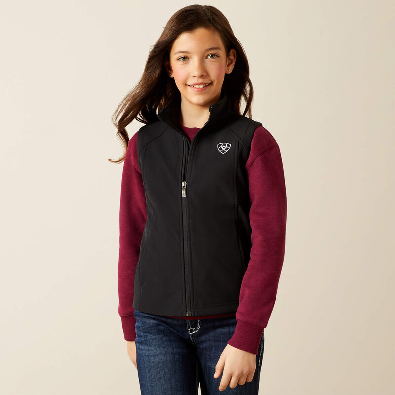 Ariat Girl's Softshell Vest Black Southwest