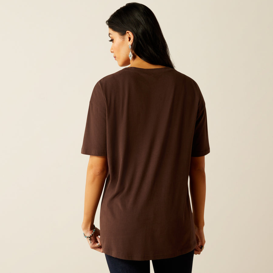 Ariat Women's Checkerboard SS T-shirt Mole