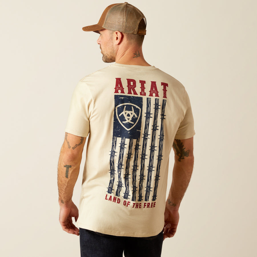 Ariat Men's Barbed Flag SS T-Shirt