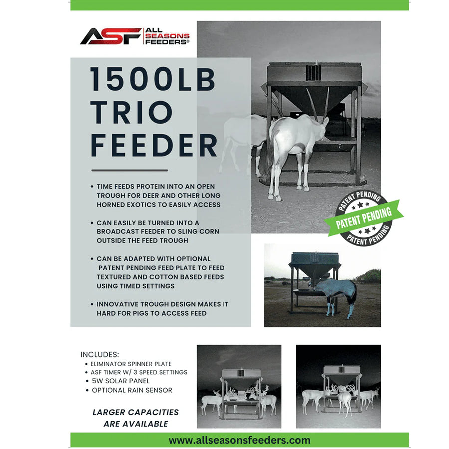 All Seasons Feeders Trio Feeder 2000lb