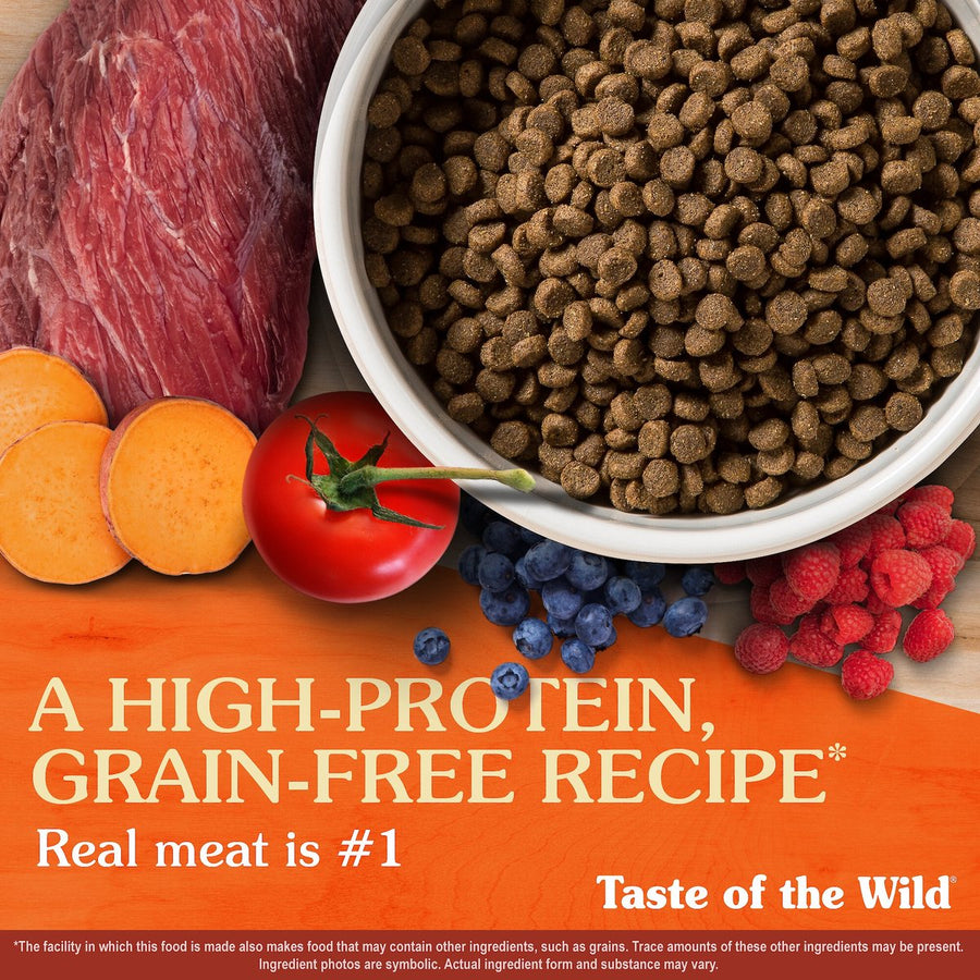 Taste of the Wild High Prairie Puppy Grain-Free Dog Food 14lb
