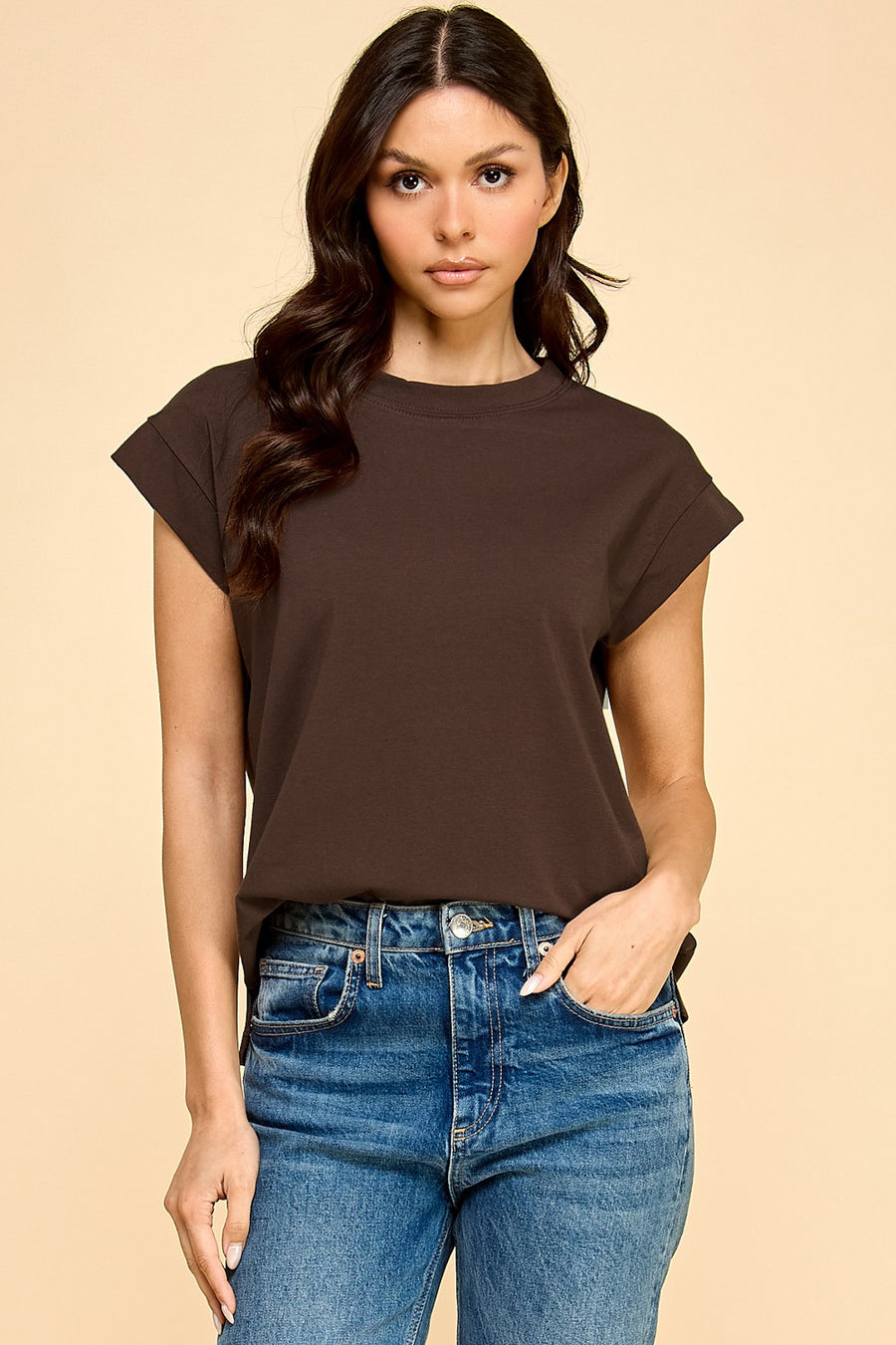 Taina S/S Solid Top Asst