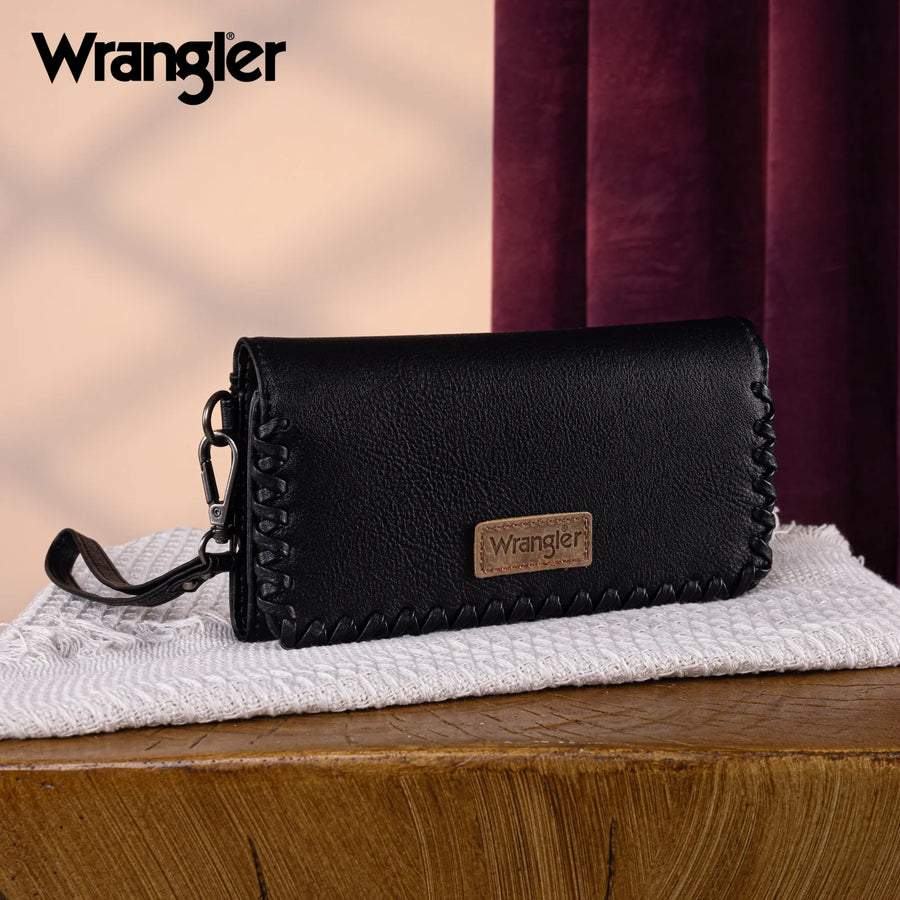 Wrangler Whipstitch Wristlet Wallet