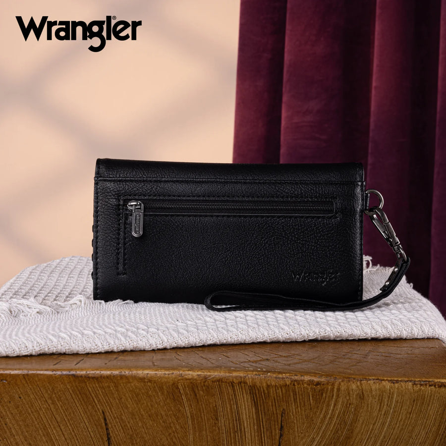 Wrangler Whipstitch Wristlet Wallet