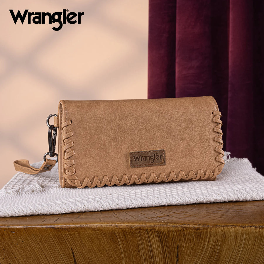 Wrangler Whipstitch Wristlet Wallet
