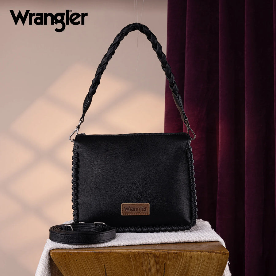 Wrangler Whipstitch Hobo Crossbody Bag