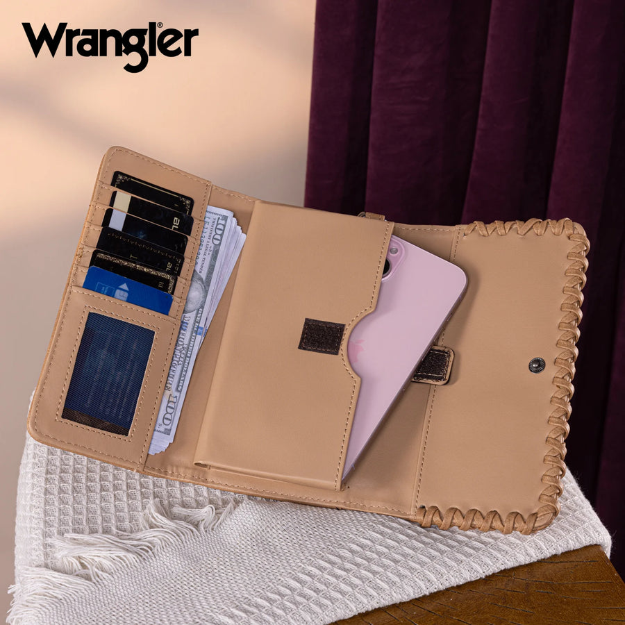 Wrangler Whipstitch Wristlet Wallet
