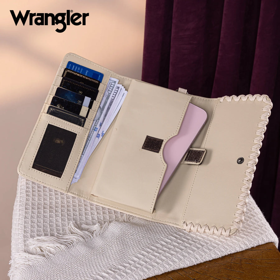 Wrangler Whipstitch Wristlet Wallet
