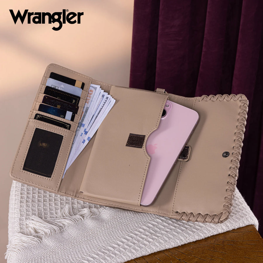 Wrangler Whipstitch Wristlet Wallet