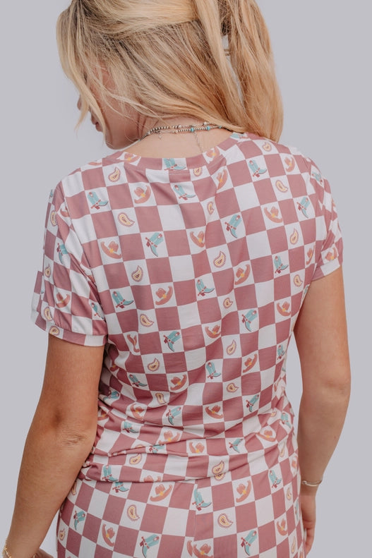 Western Checkers Pajama Set