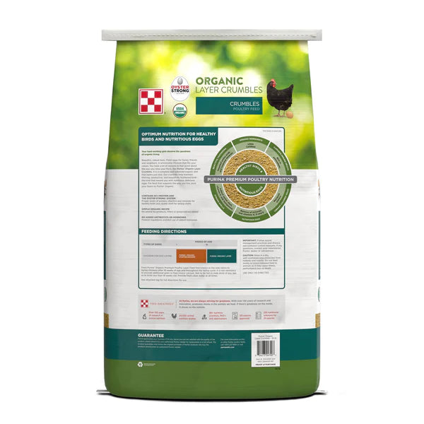 Purina® Organic Layer Crumbles Chicken Feed