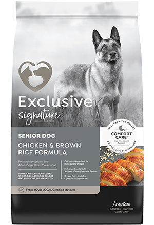 Exclusive Signature Senior Dog Chicken & Brown Rice Formula 15lb