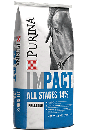 Purina Impact All Stages 14% Pelleted Horse Feed