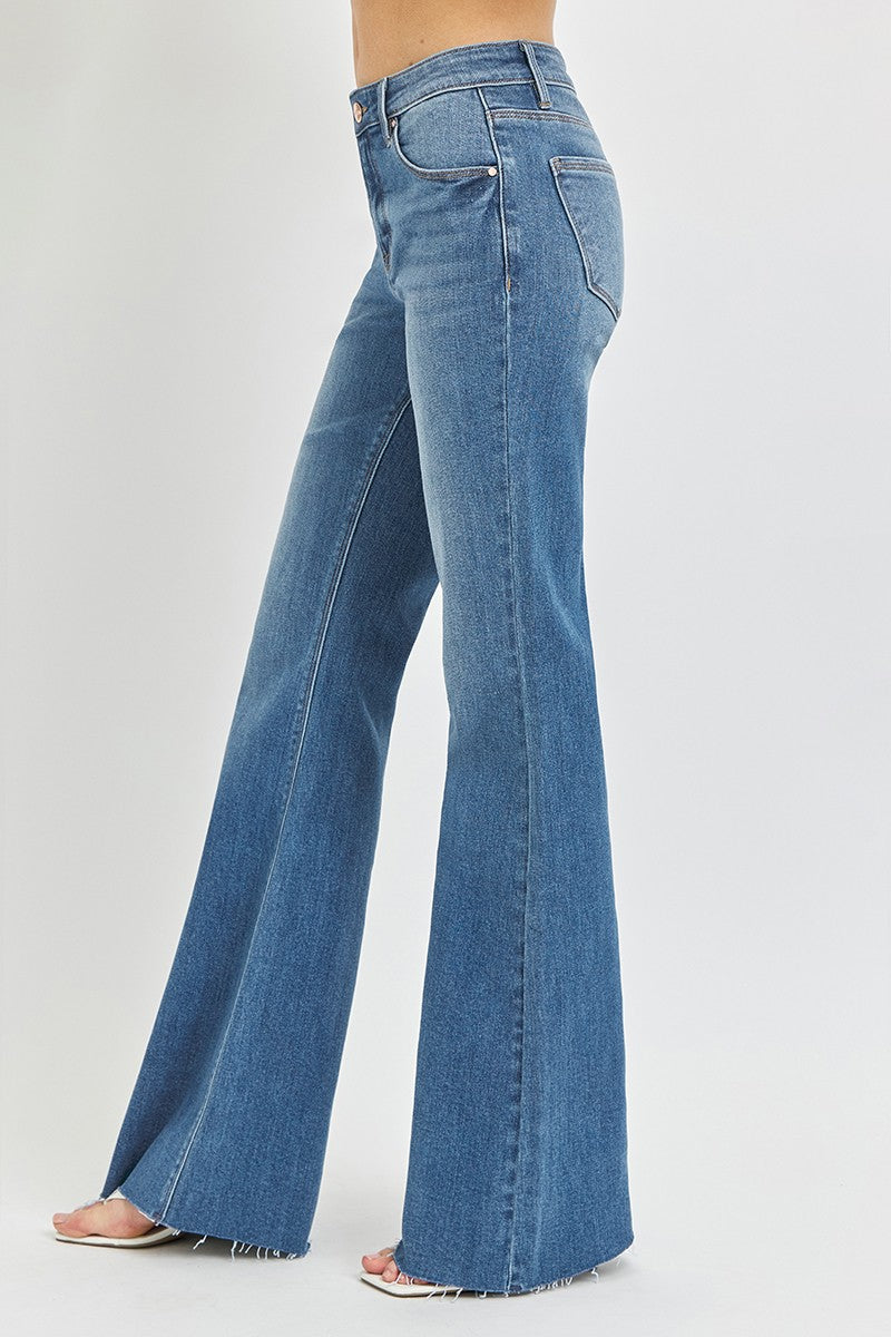 Risen Star M/R Flare Raw Hem Jean
