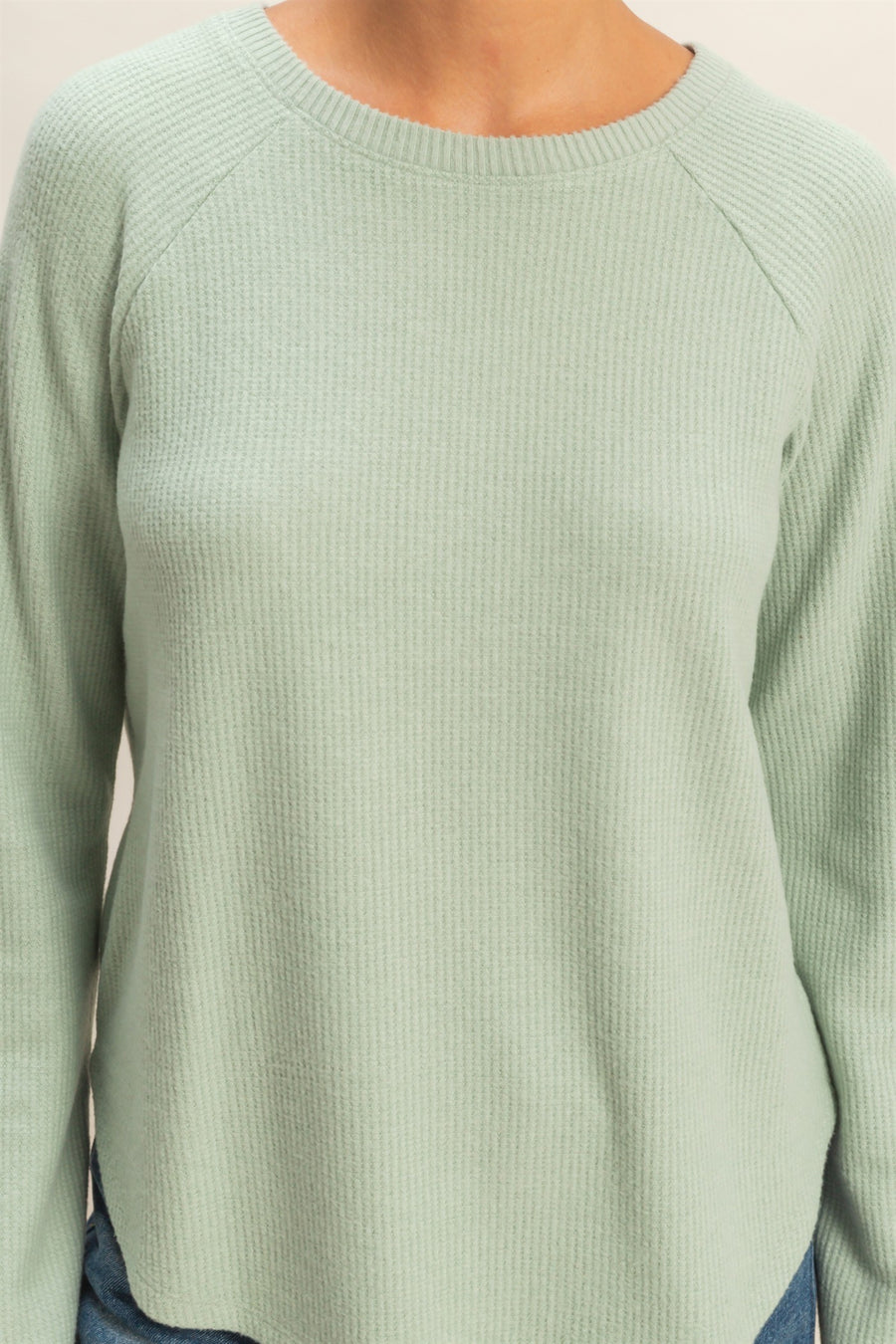 Delilah Sage Green Knit Top