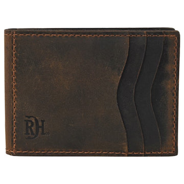 Red Dirt Bifold Card Case W/Magnetic Clip Oiled Finish