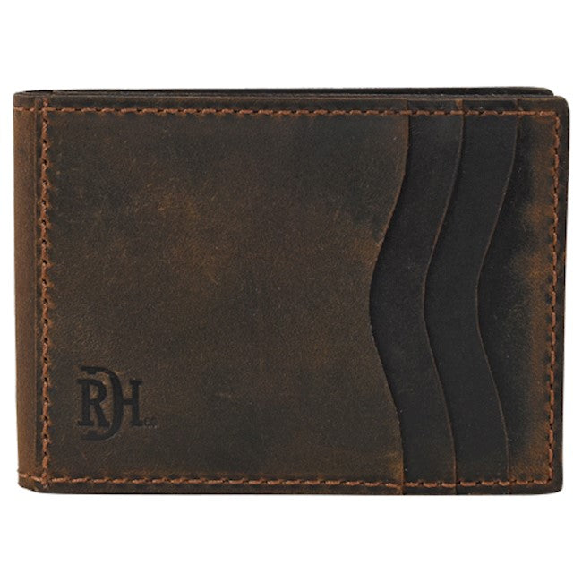 Red Dirt Bifold Card Case W/Magnetic Clip Oiled Finish