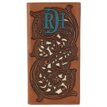 Red Dirt Rodeo Wallet Tooled W/Ivory Underlay