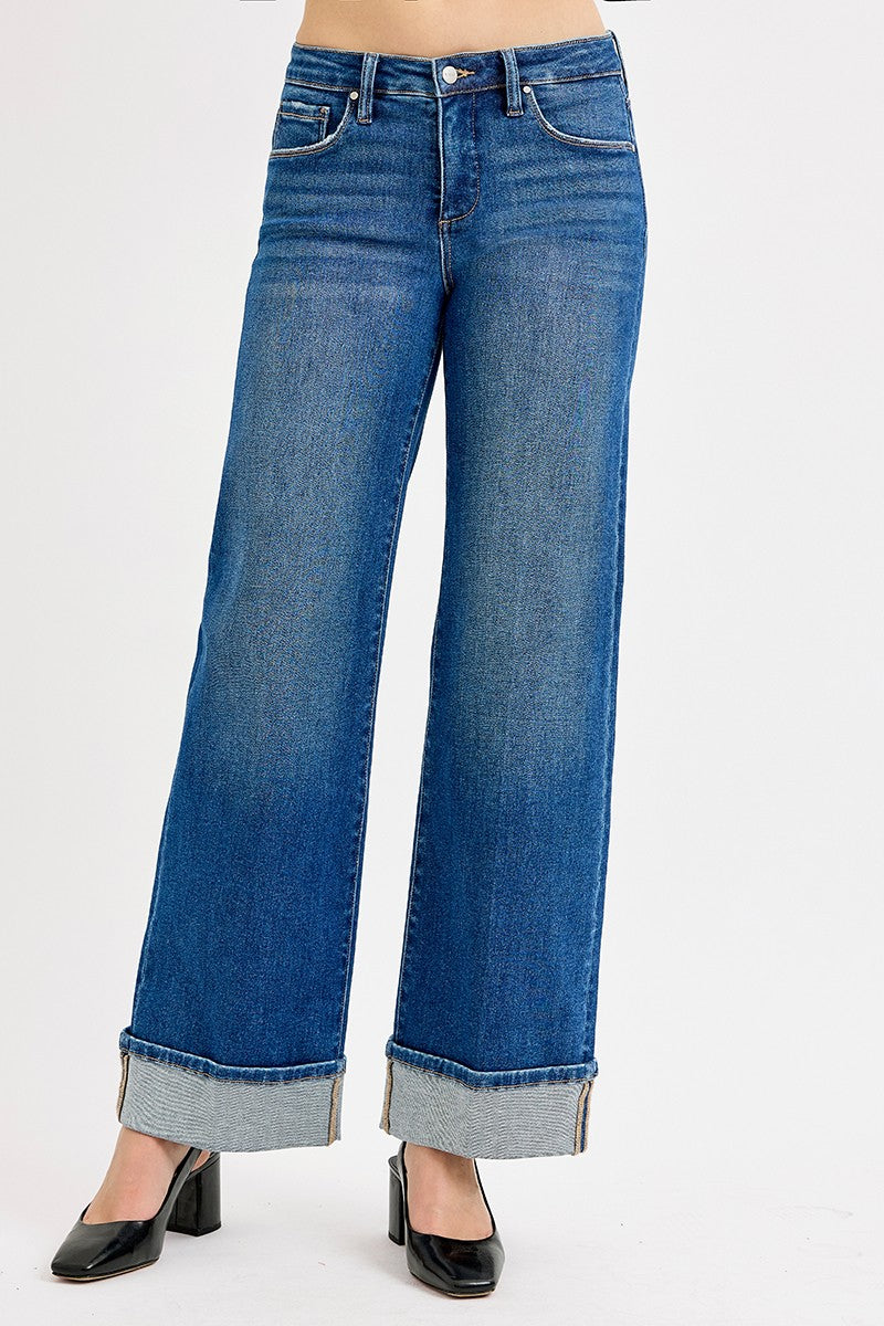 Risen Grace M/R Wide Cuff Jean