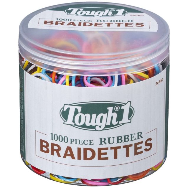 Tough-1 Rubber Braidettes 1000 Count Rainbow